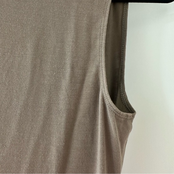 CAbi Taupe Draped Wrap Sleeveless Tank Top, Size S - Picture 7 of 7
